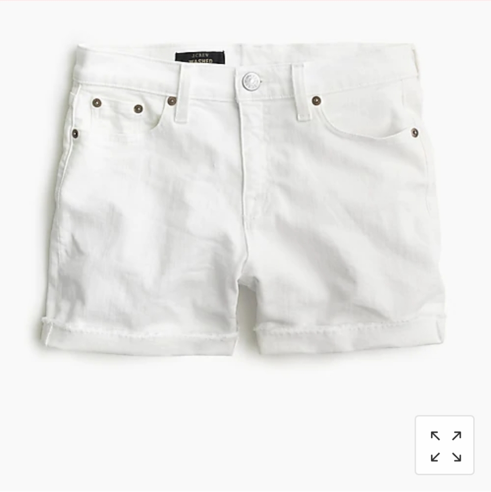 J.Crew white Deming short shorts size 30